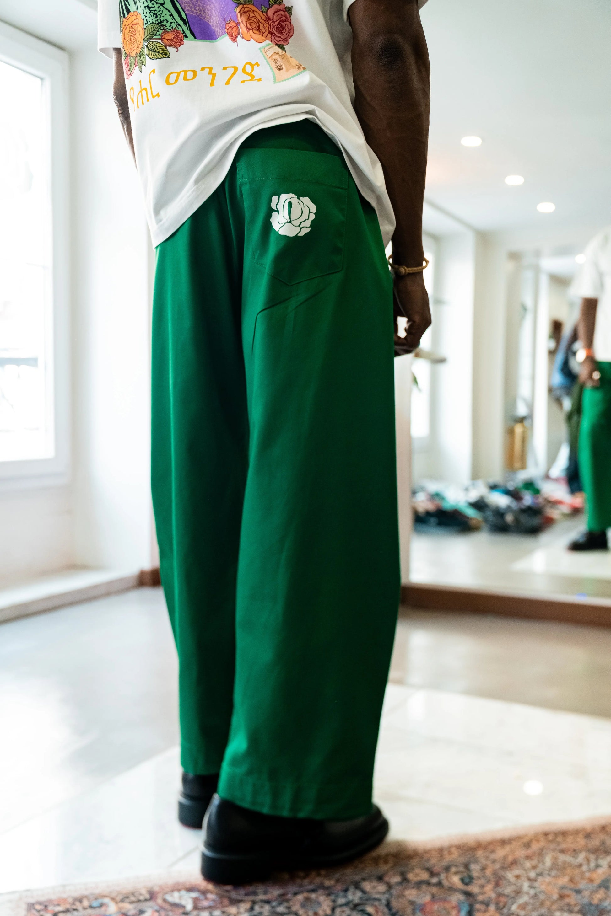 Pantalon Rosyne Balloon Green rosyneclub