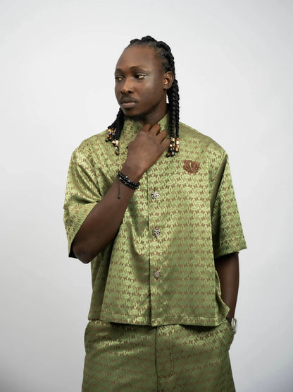 Shirt Crop Aféfé Green