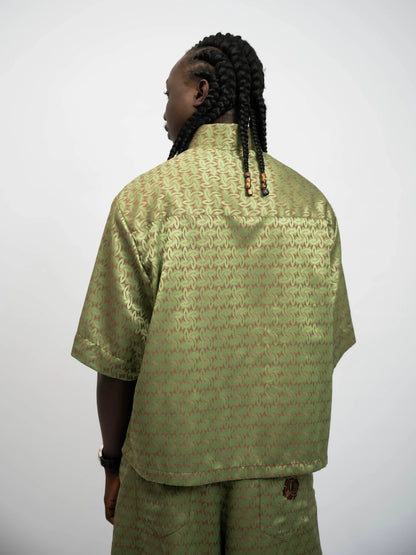 Shirt Crop Aféfé Green