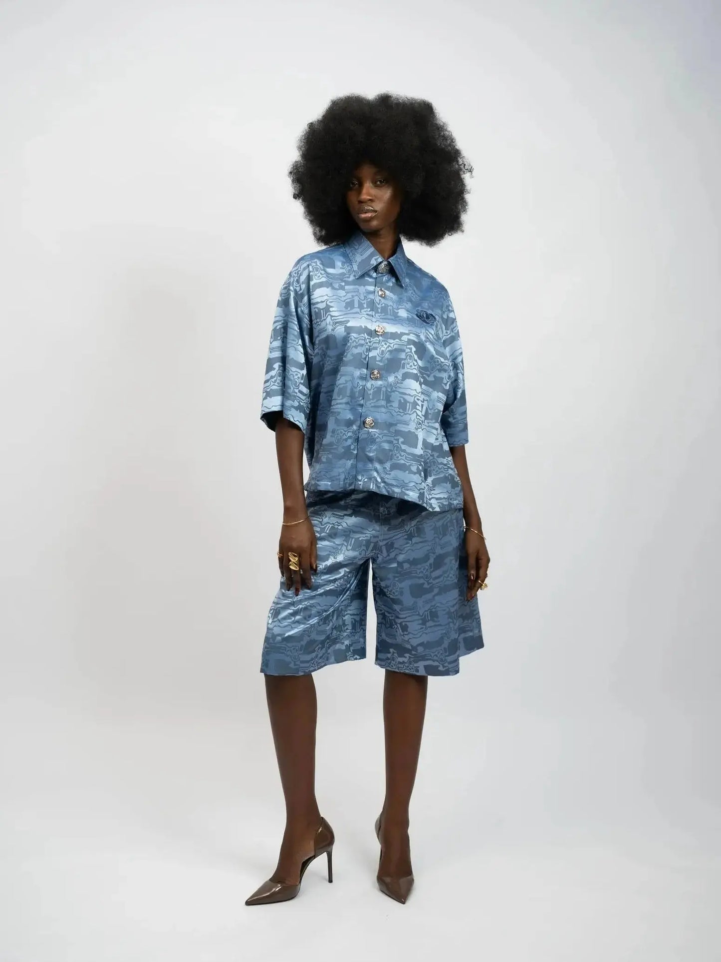 Shirt Crop Omi blue rosyneclub