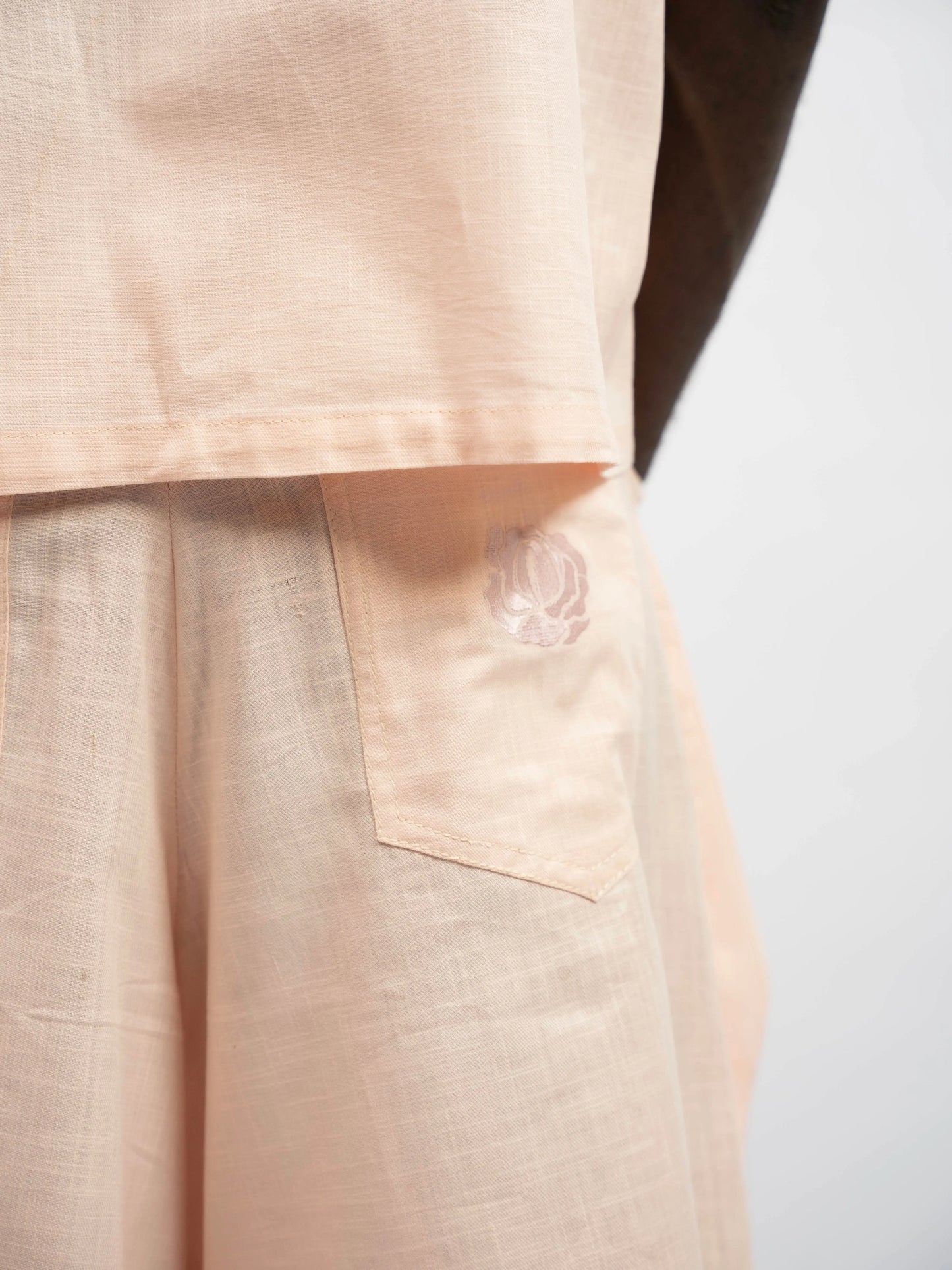 Short Linen Pink