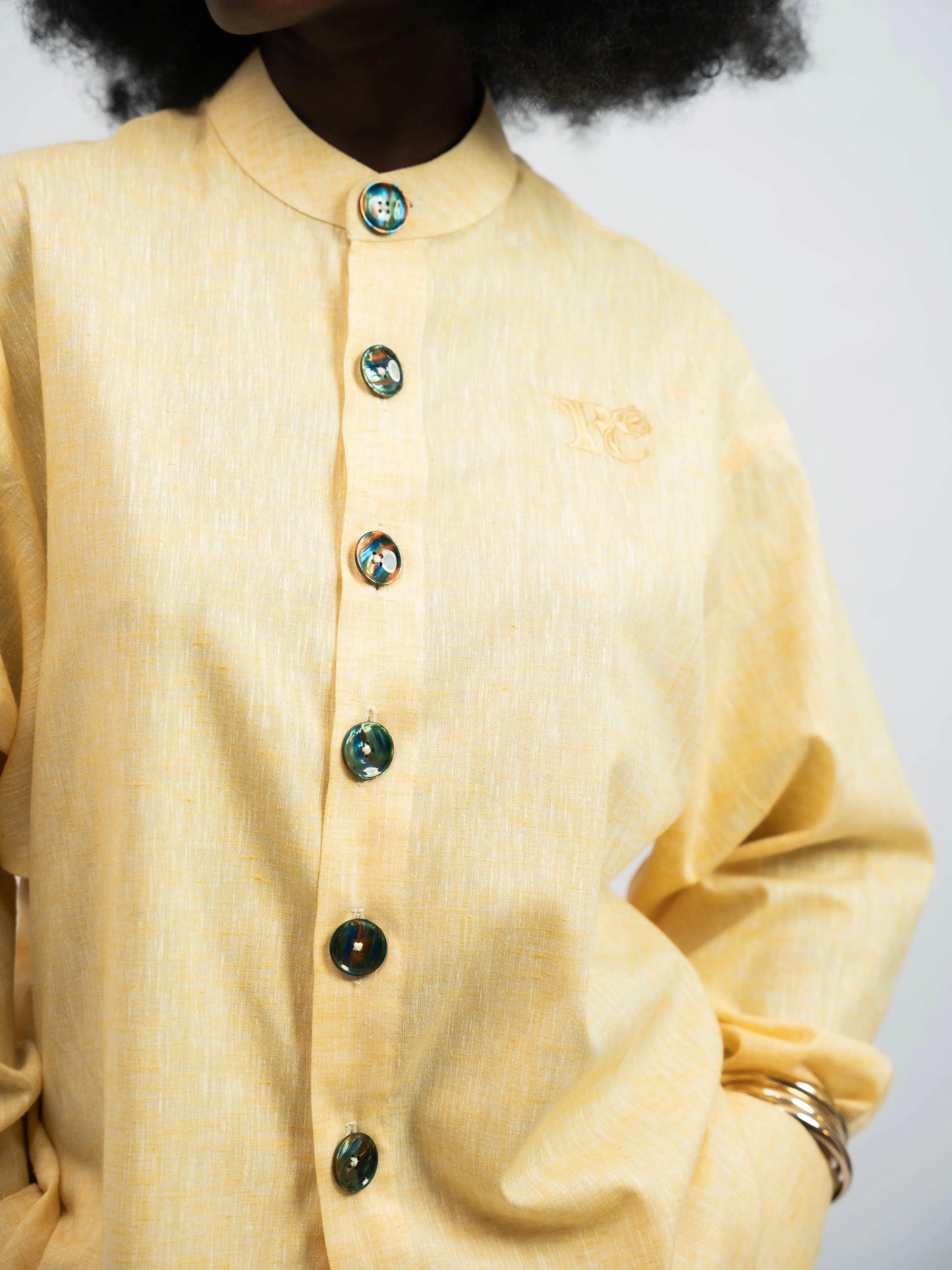 Shirt Linen Yellow