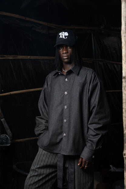 Shirt Rosyne Denim Black rosyneclub