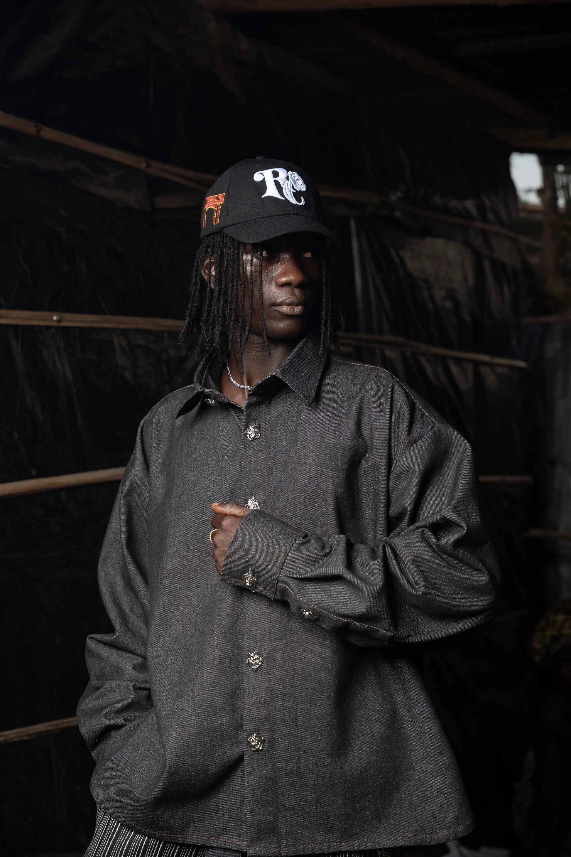 Shirt Rosyne Denim Black rosyneclub