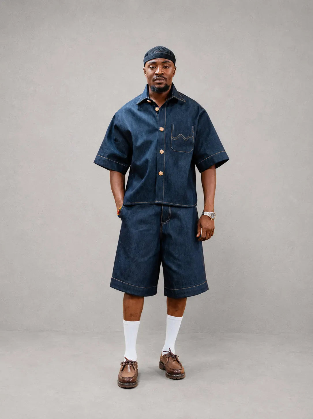 Shirt Waves Jean Blue