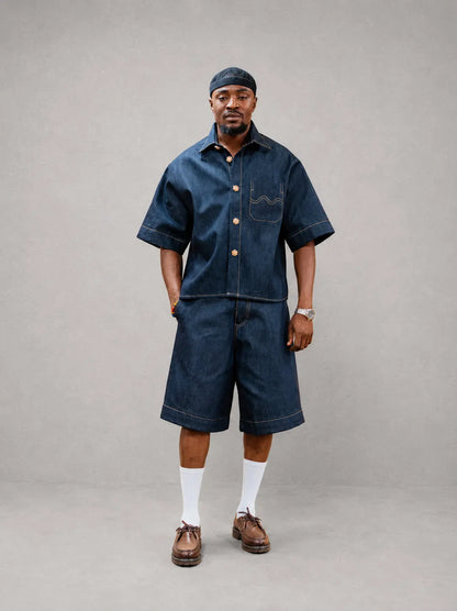 Shirt Waves Jean Blue