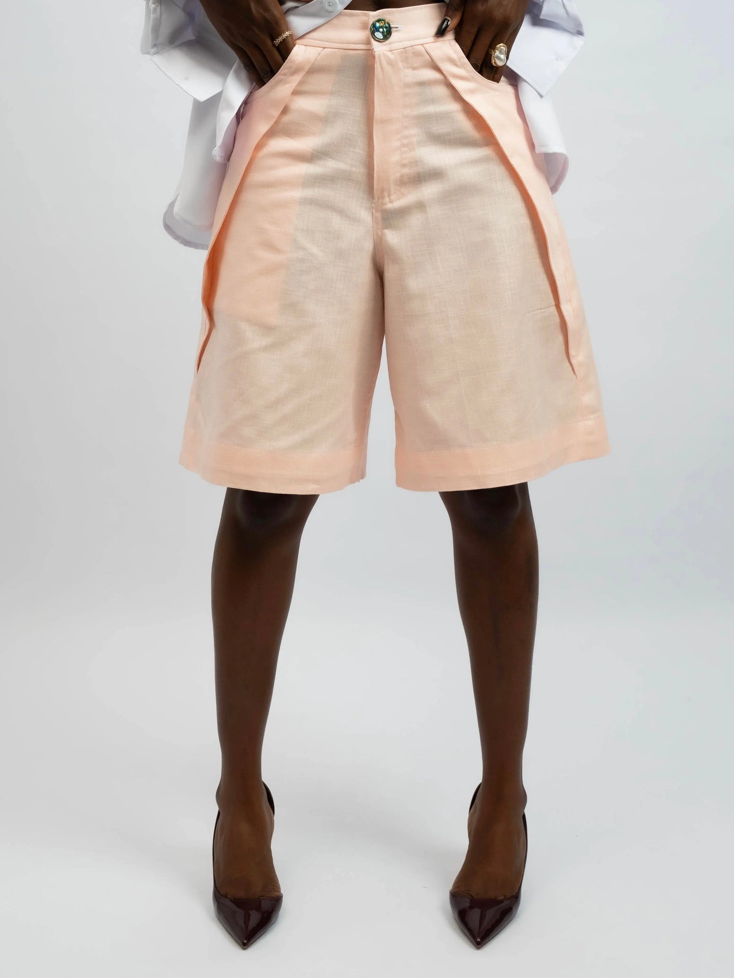 Short Linen Pink