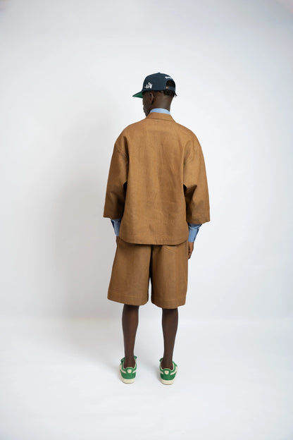 Short Butterfly Denim Brown