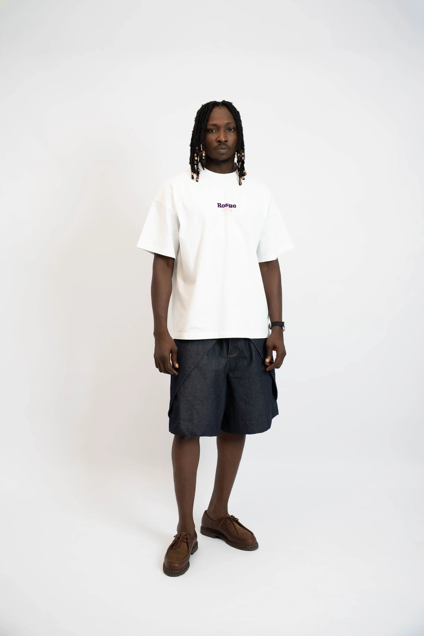 Short Rosyne Cross Denim Blue rosyneclub