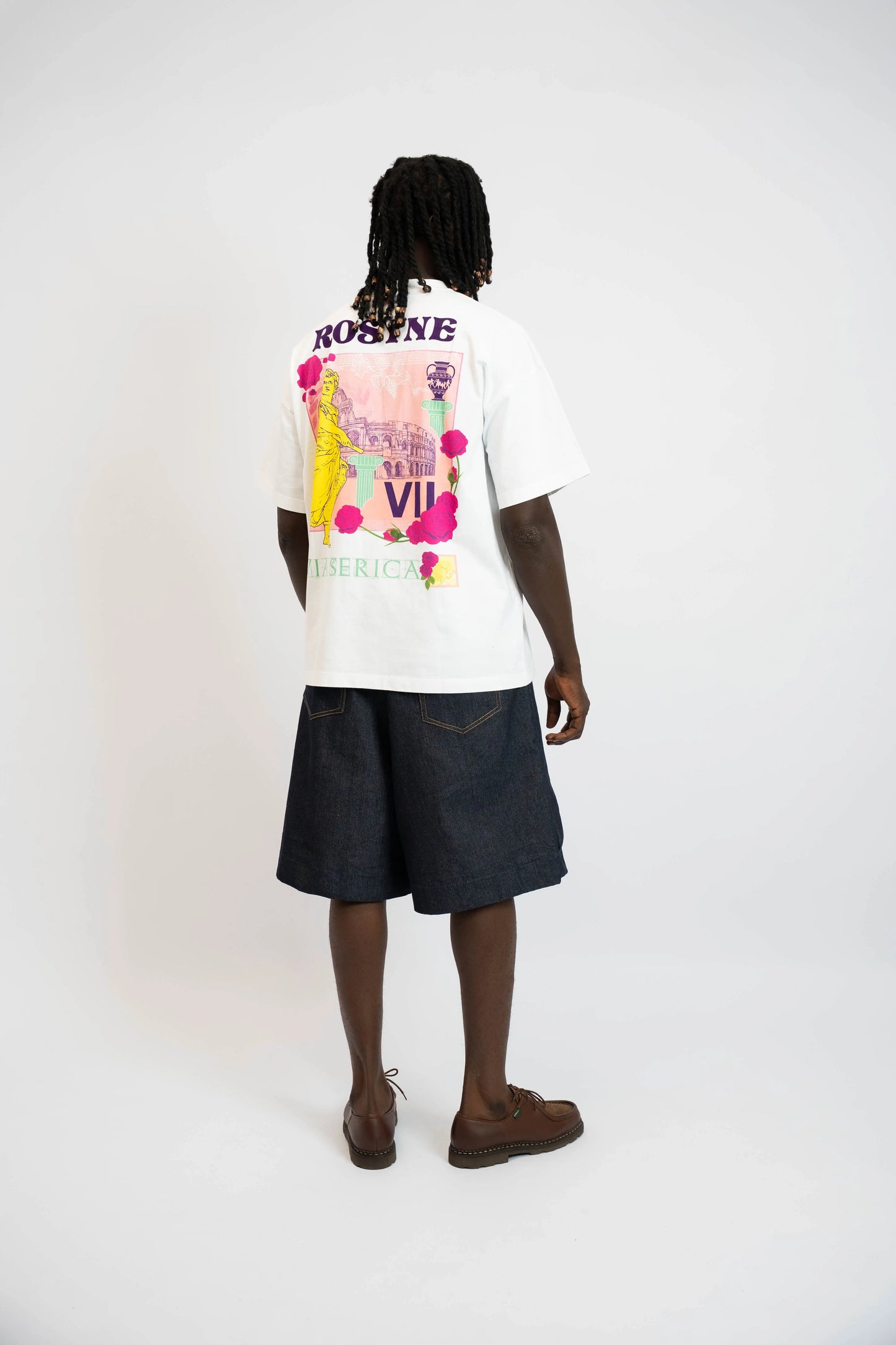 Short Rosyne Cross Denim Blue rosyneclub
