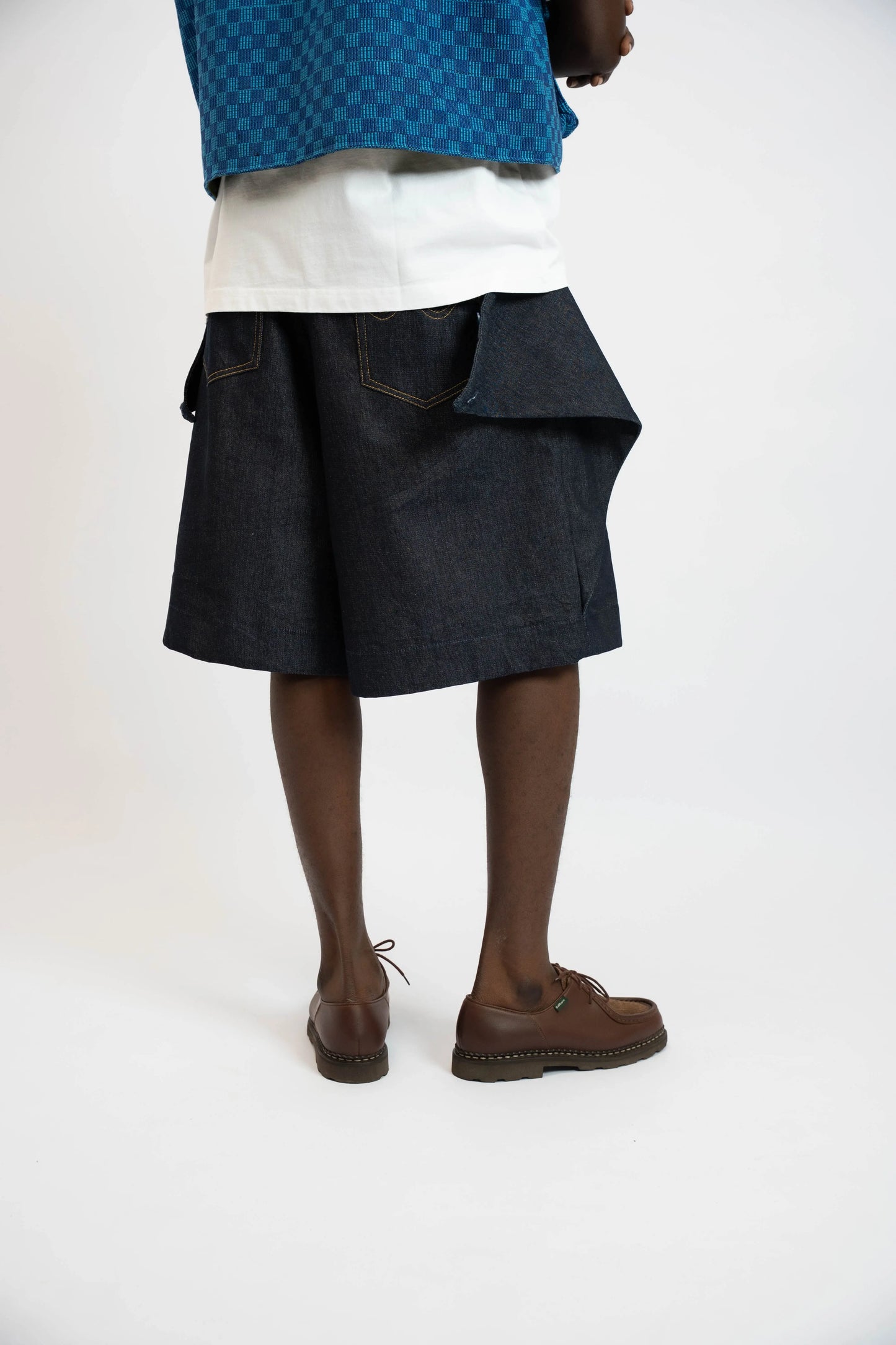 Short Rosyne Cross Denim Blue rosyneclub