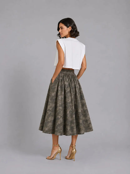 Skirt Rosyne Abenna Washed Camo rosyneclub
