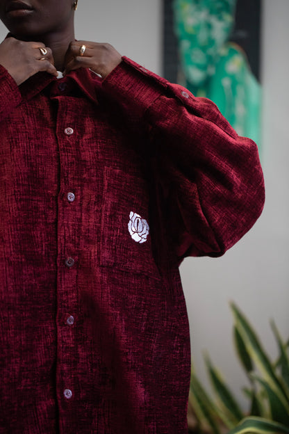 SurChemise Velvet Burgundy rosyneclub