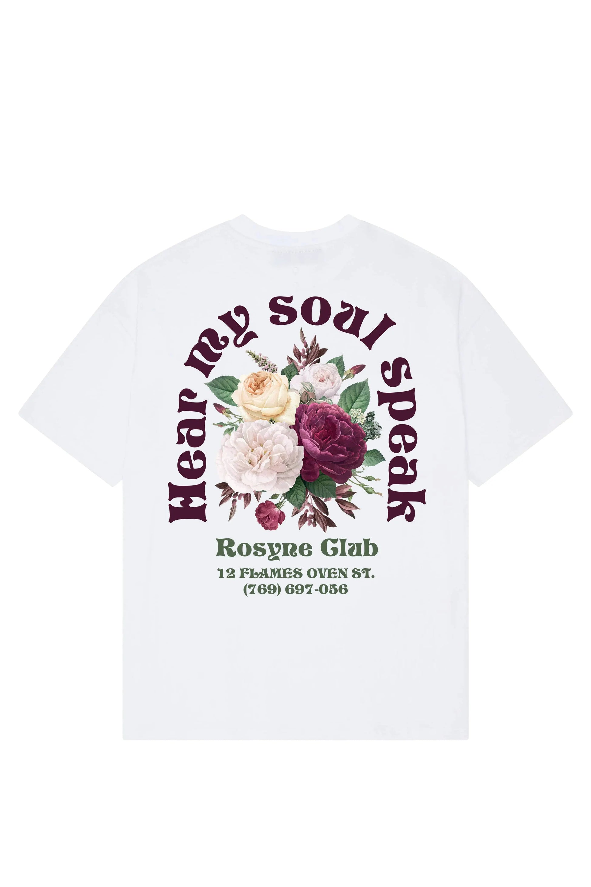 T-shirt Flowers White - Rosyne Club