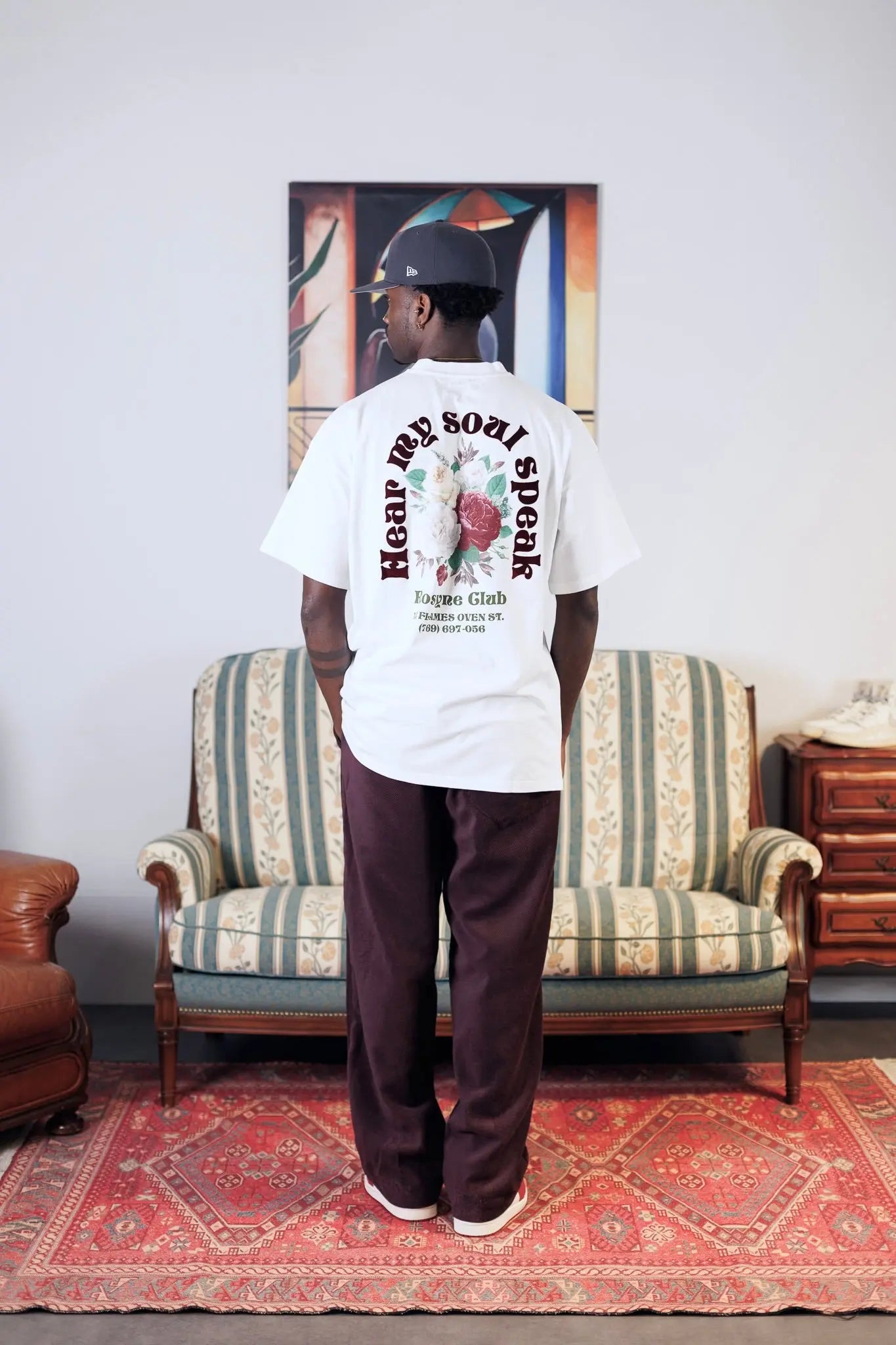 T-shirt Flowers White - Rosyne Club