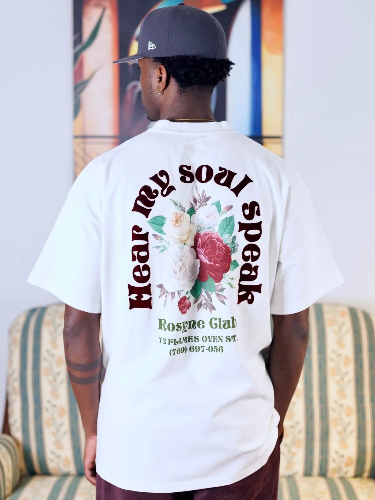 T-shirt Flowers White - Rosyne Club