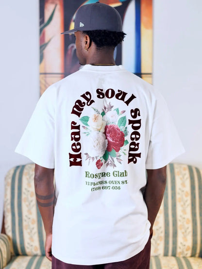 T-shirt Flowers White - Rosyne Club