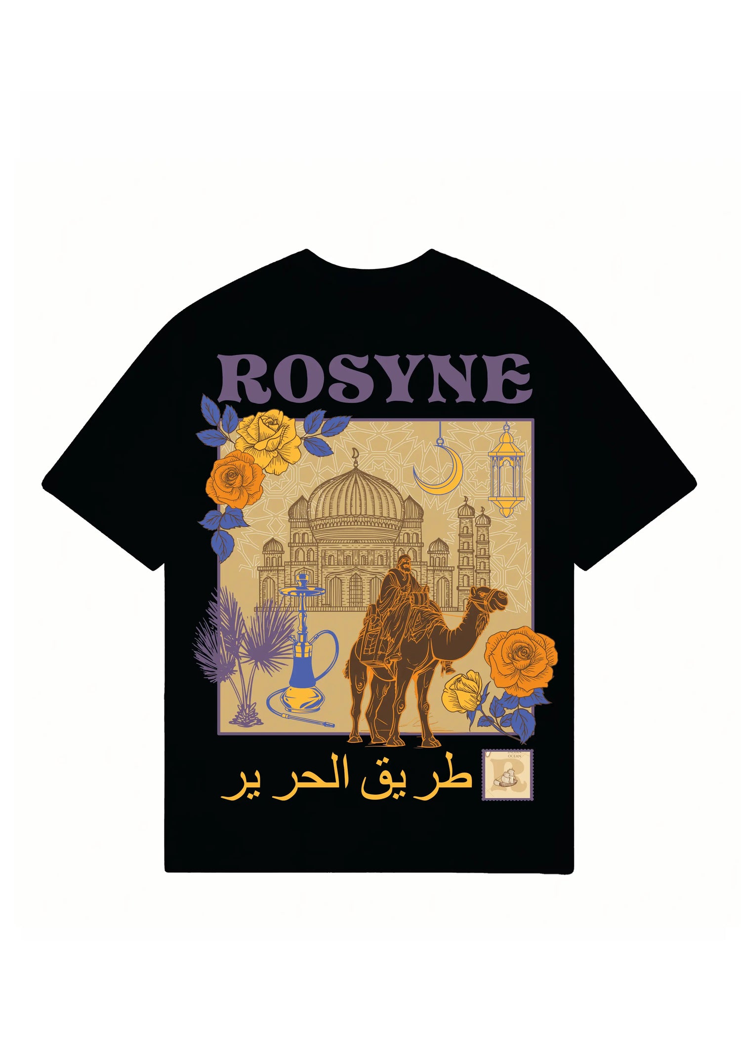 T-shirt Oversize Arabia Black rosyneclub