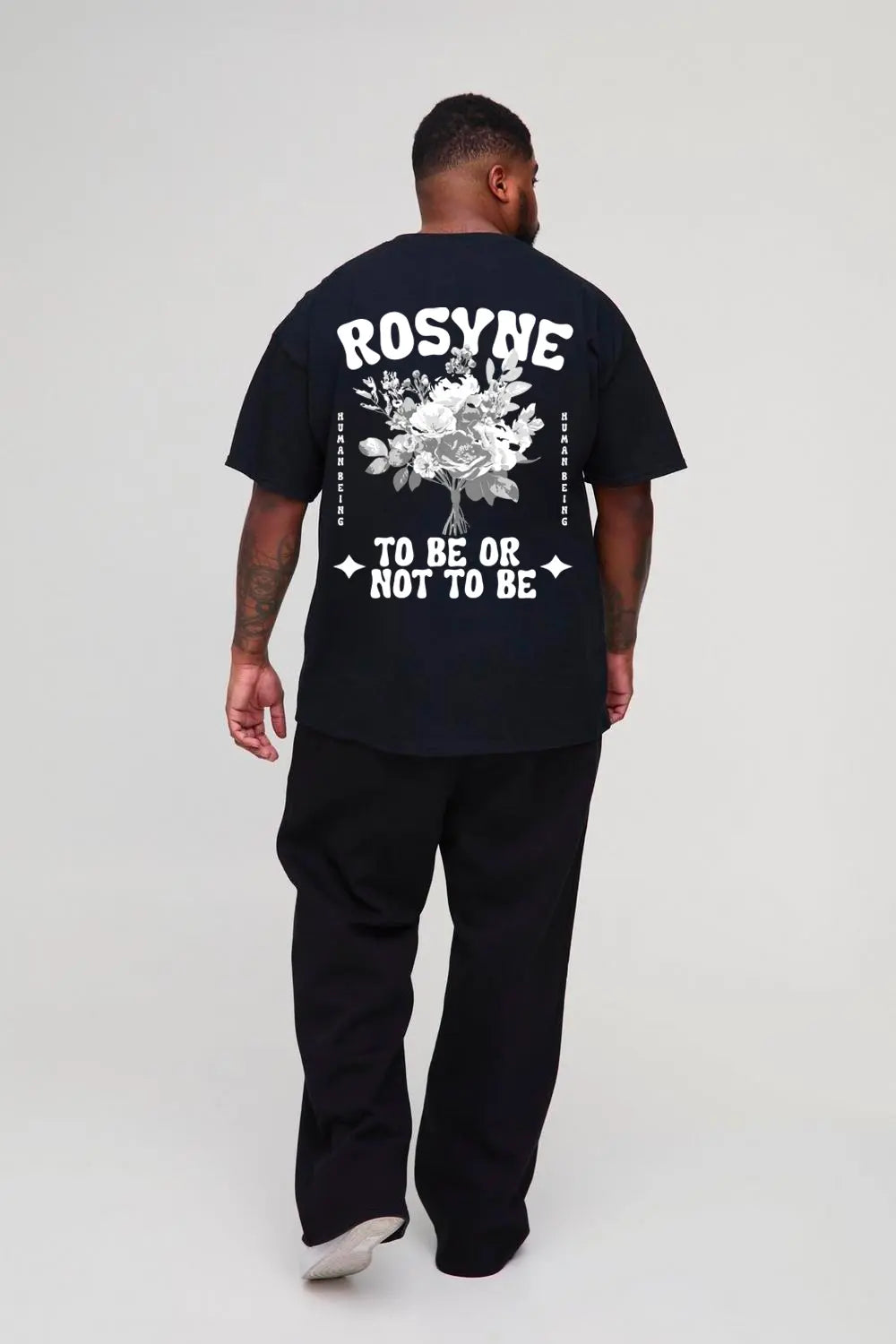 T-shirt Oversize BE OR NOT Black