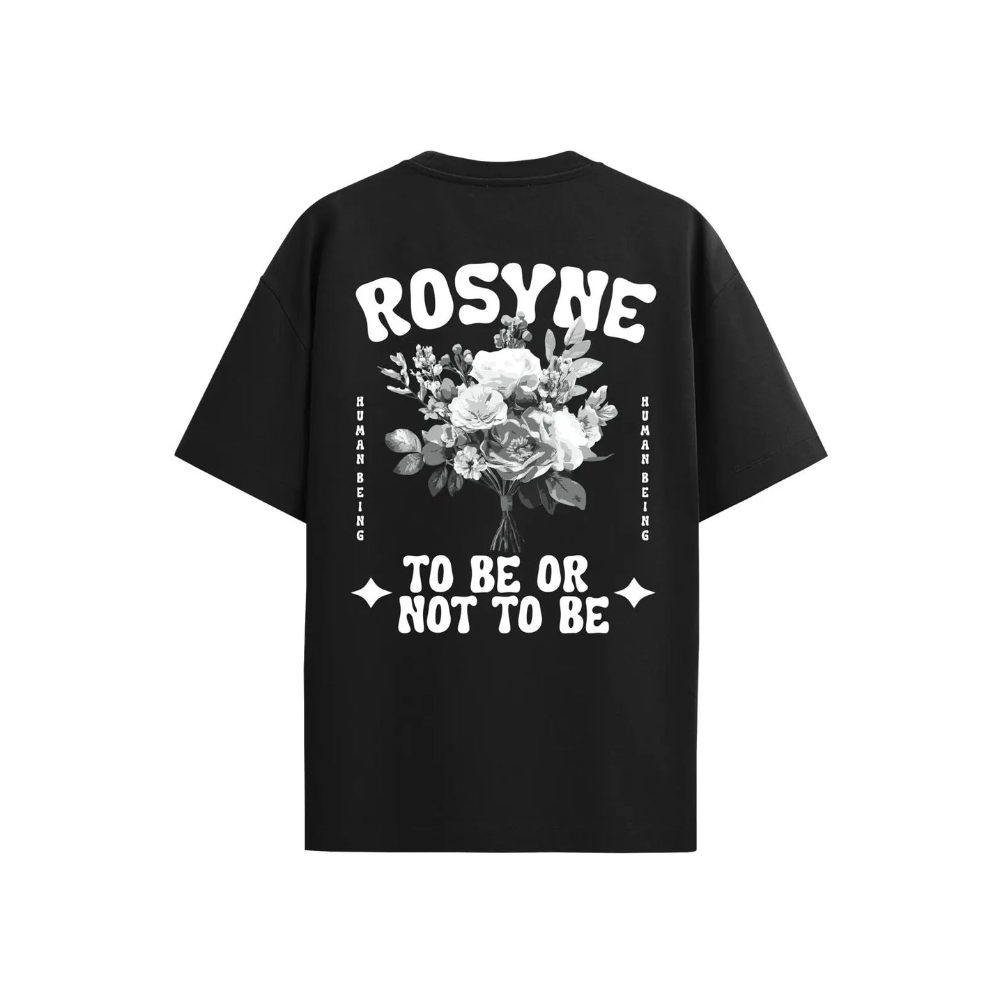 Oversize T-shirt BE OR NOT Black