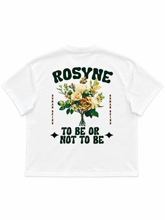 T-shirt Oversize BE OR NOT Green White