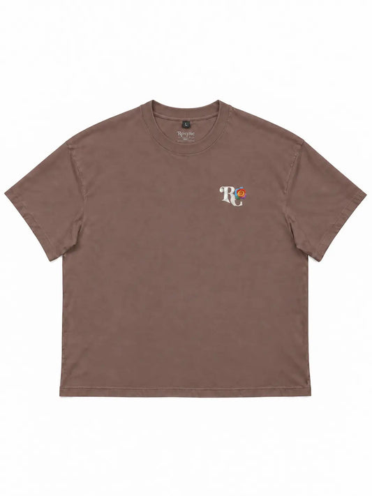 T-shirt Oversize Basic Rosyne Brown