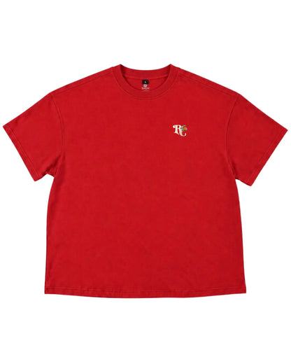 T-shirt Oversize Basic Rosyne Red rosyneclub