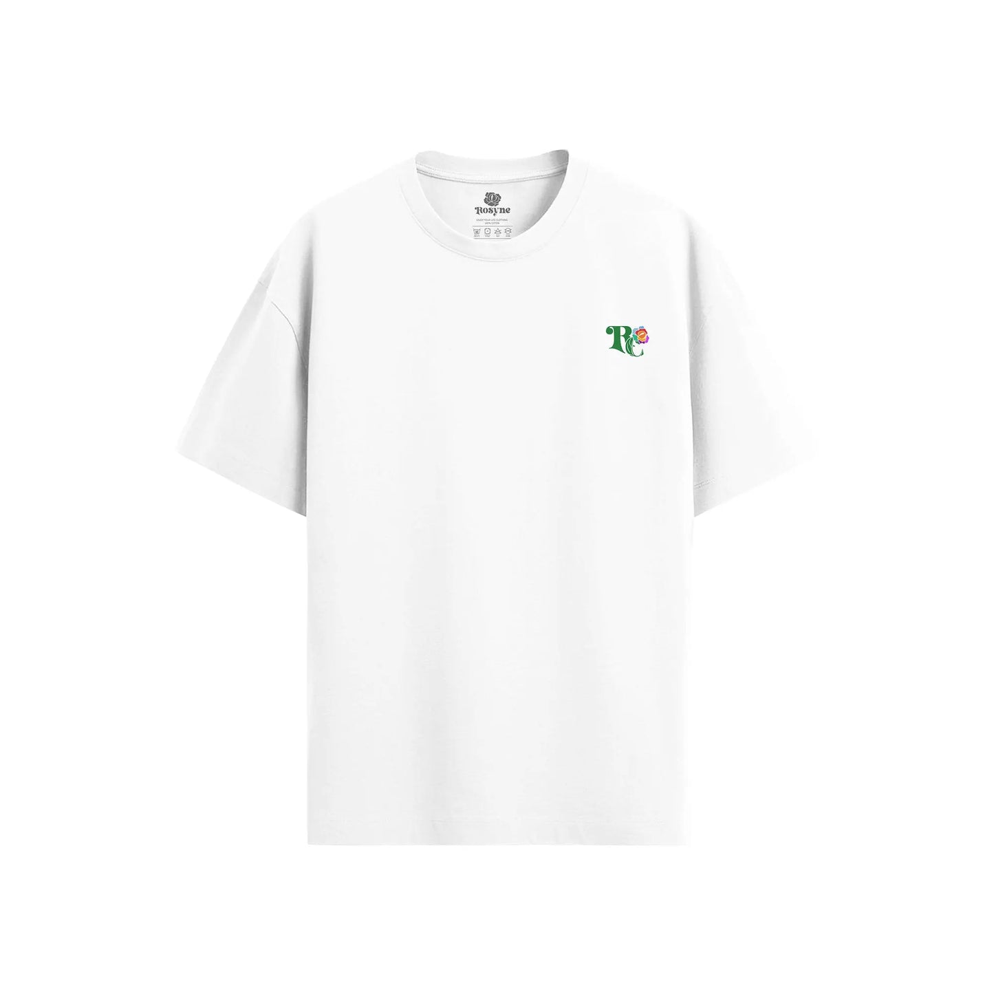 Oversized Basic Rosyne White T-shirt