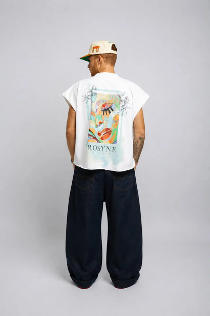 Oversize Crop T-Shirt Rosyne Impressionismus