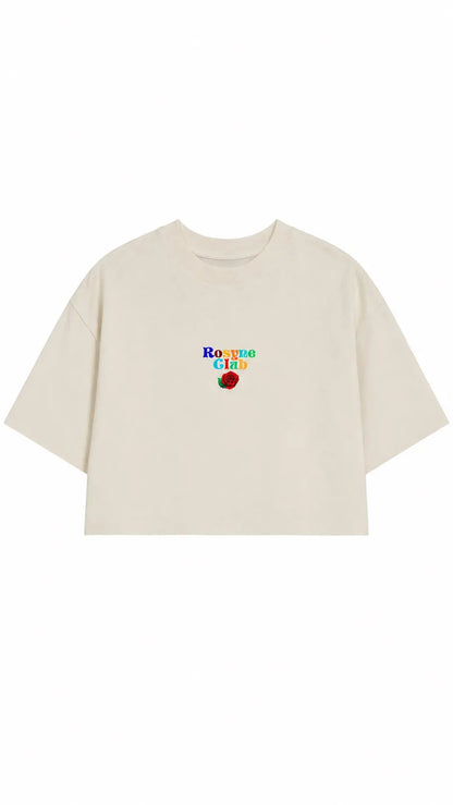 T-shirt Oversize Crop Van Gogh Beige