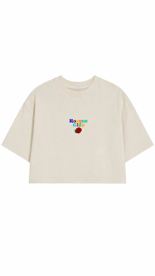 T-shirt Oversize Crop Van Gogh Beige