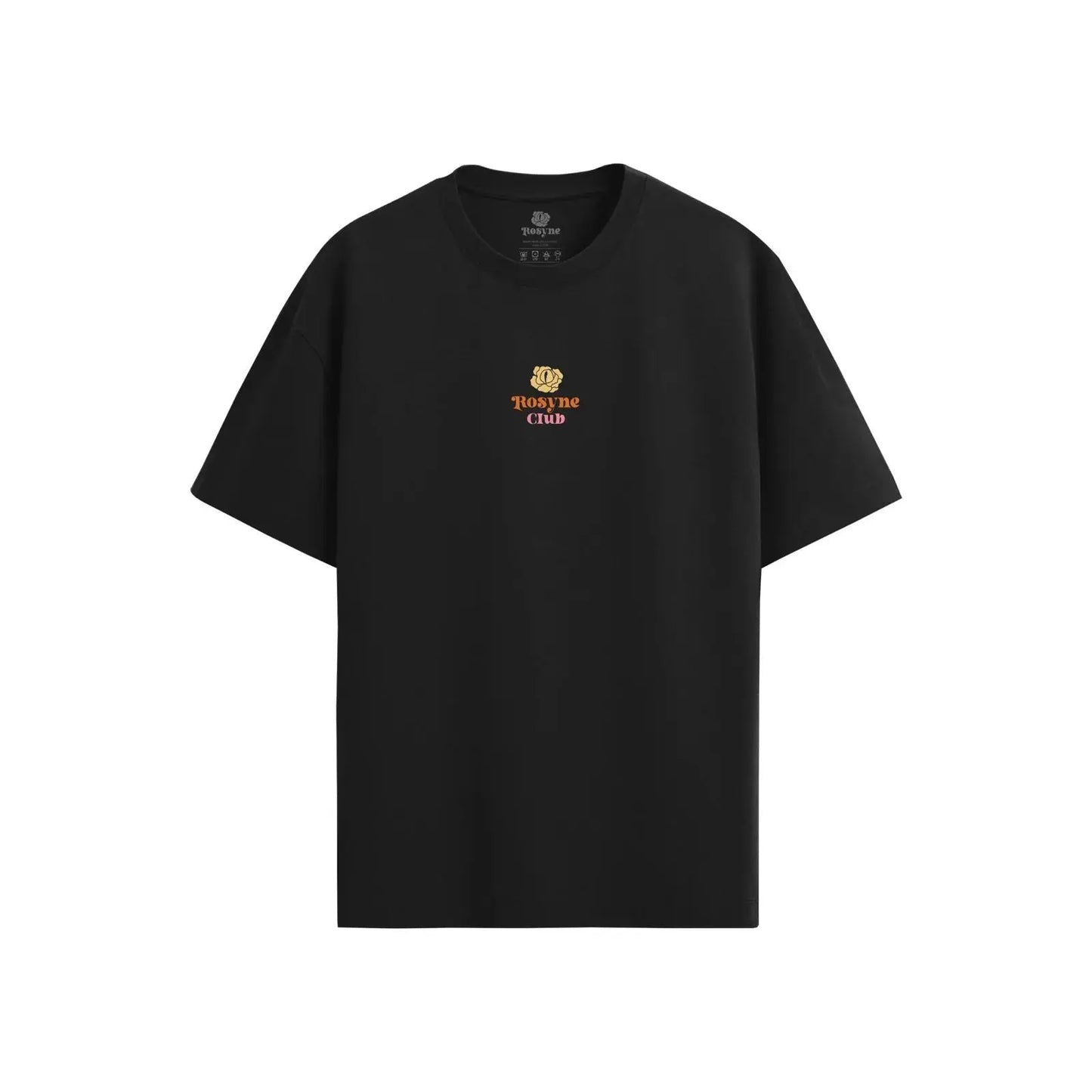 Oversized Black Flower T-shirt