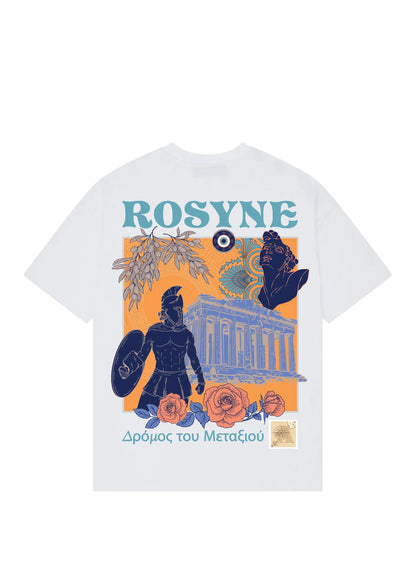 T-shirt Oversize Greece White rosyneclub