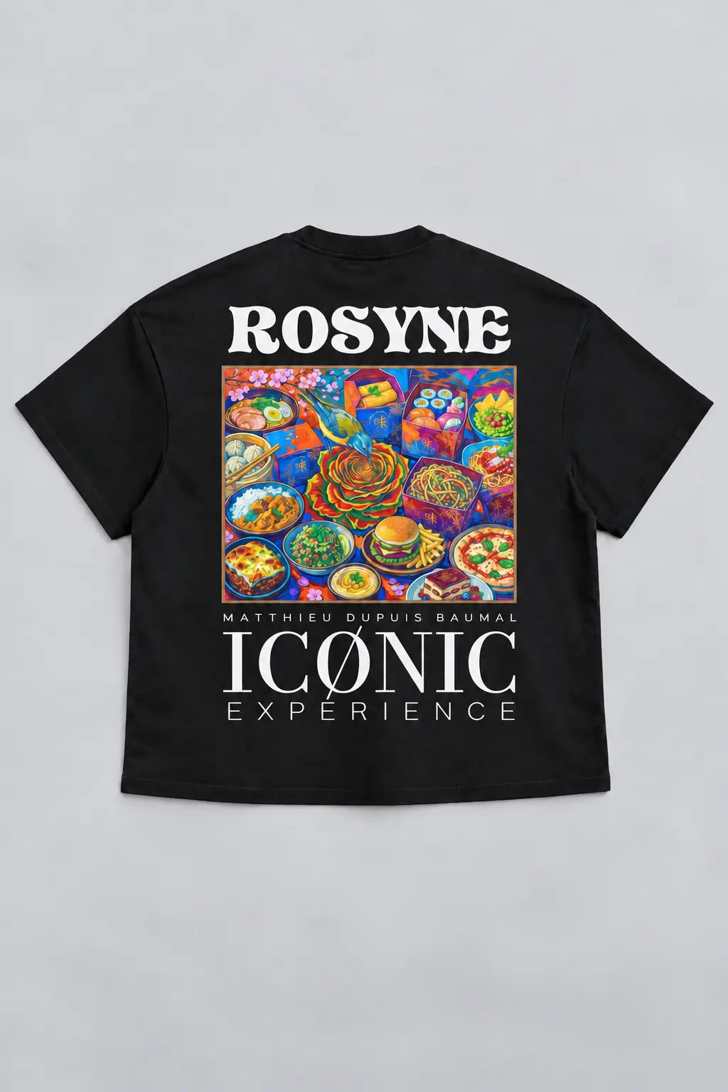 T-shirt Oversize Iconic Experience Black rosyneclub