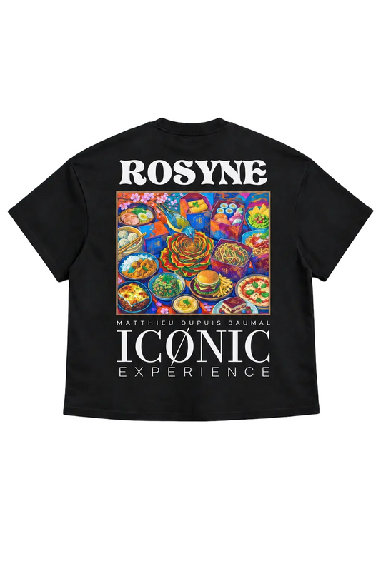 T-shirt Oversize Iconic Experience Black rosyneclub