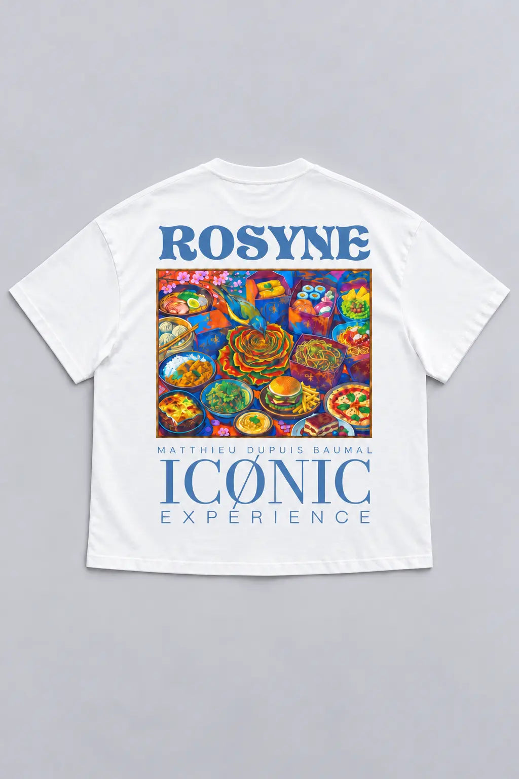 T-shirt Oversize Iconic Experience White rosyneclub