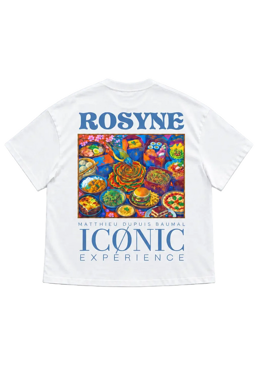 T-shirt Oversize Iconic Experience White rosyneclub