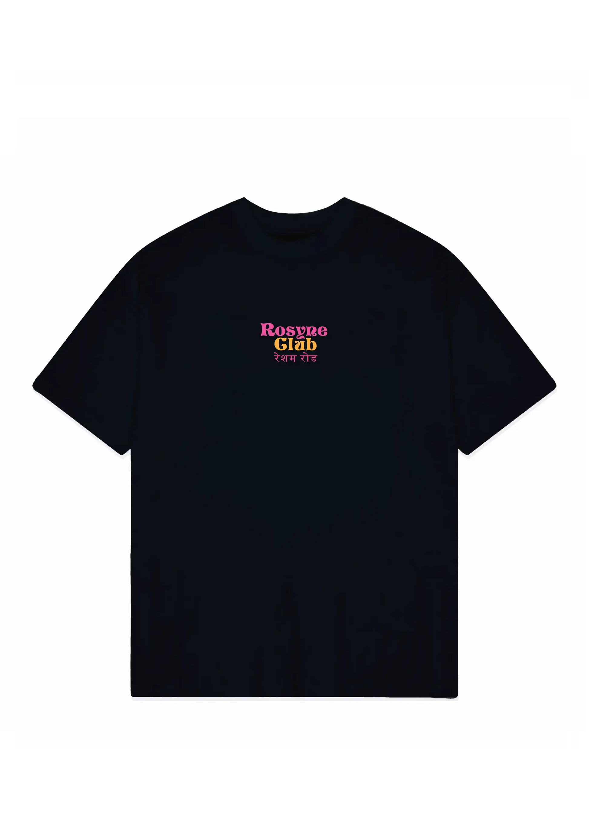 T-shirt Oversize India Black rosyneclub
