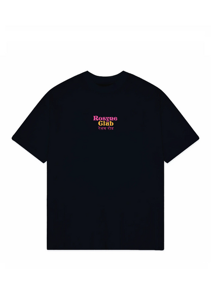 T-shirt Oversize India Black rosyneclub