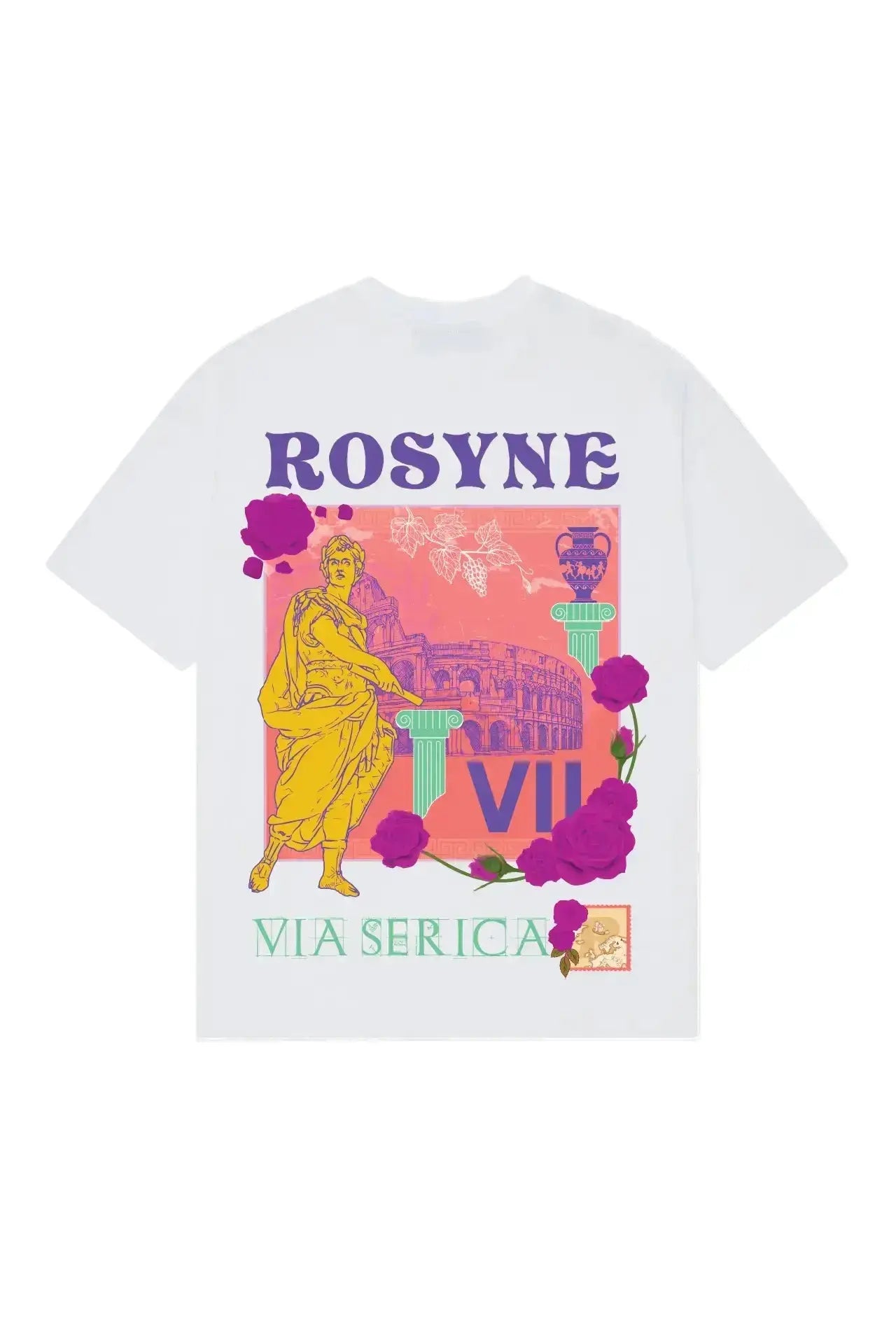 T-shirt Oversize Rome Antique White rosyneclub