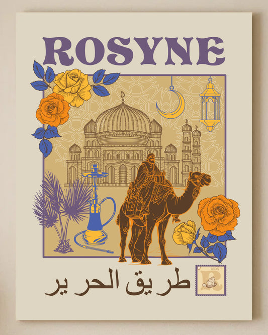 Tableau Rosyne Arabie - Silk Road merchOne