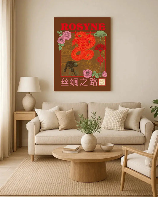 Tableau Rosyne China - Silk Road merchOne