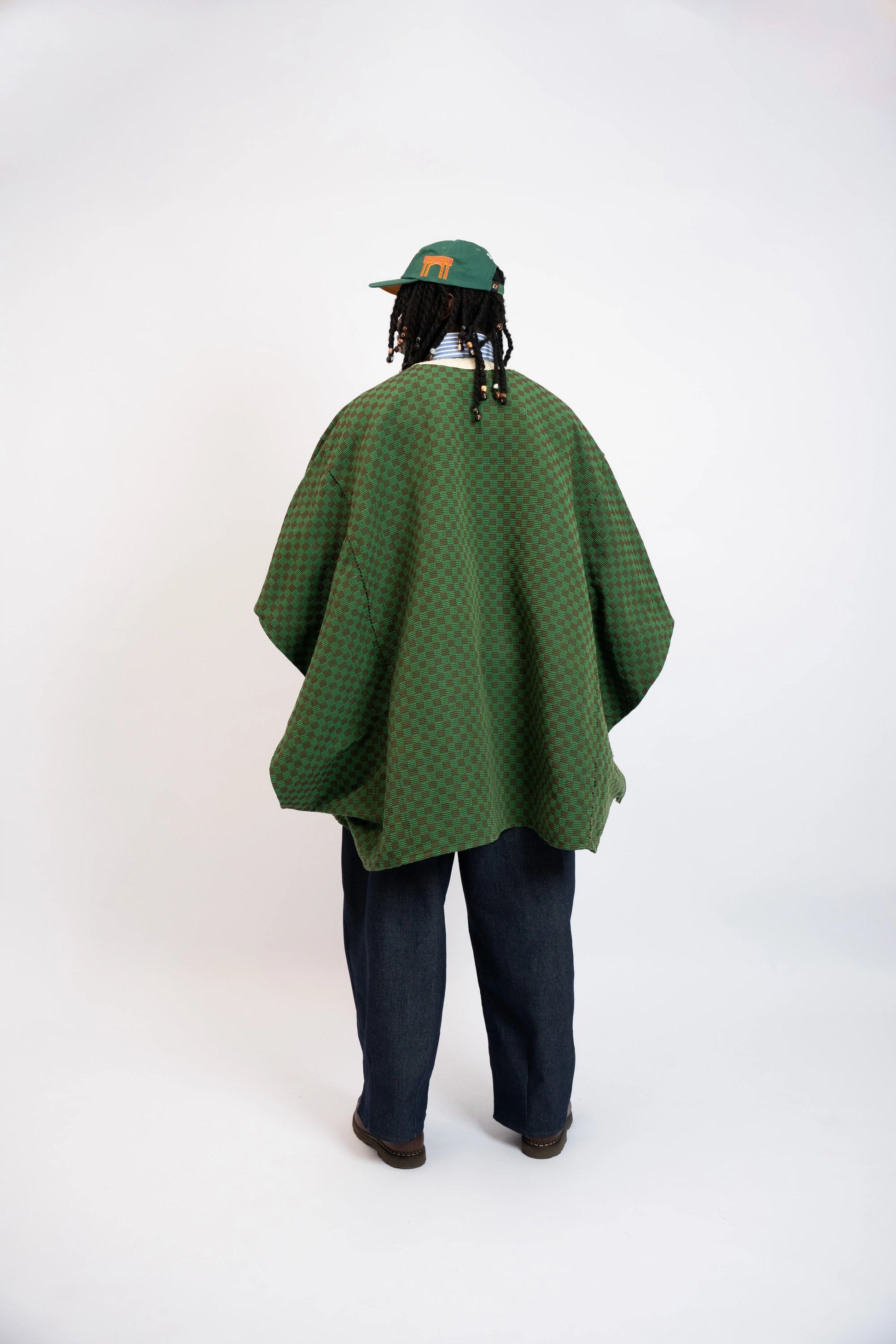 Tunique Agbada Kanvo Damier Green rosyneclub