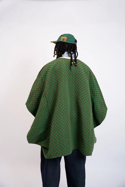 Tunique Agbada Kanvo Damier Green rosyneclub