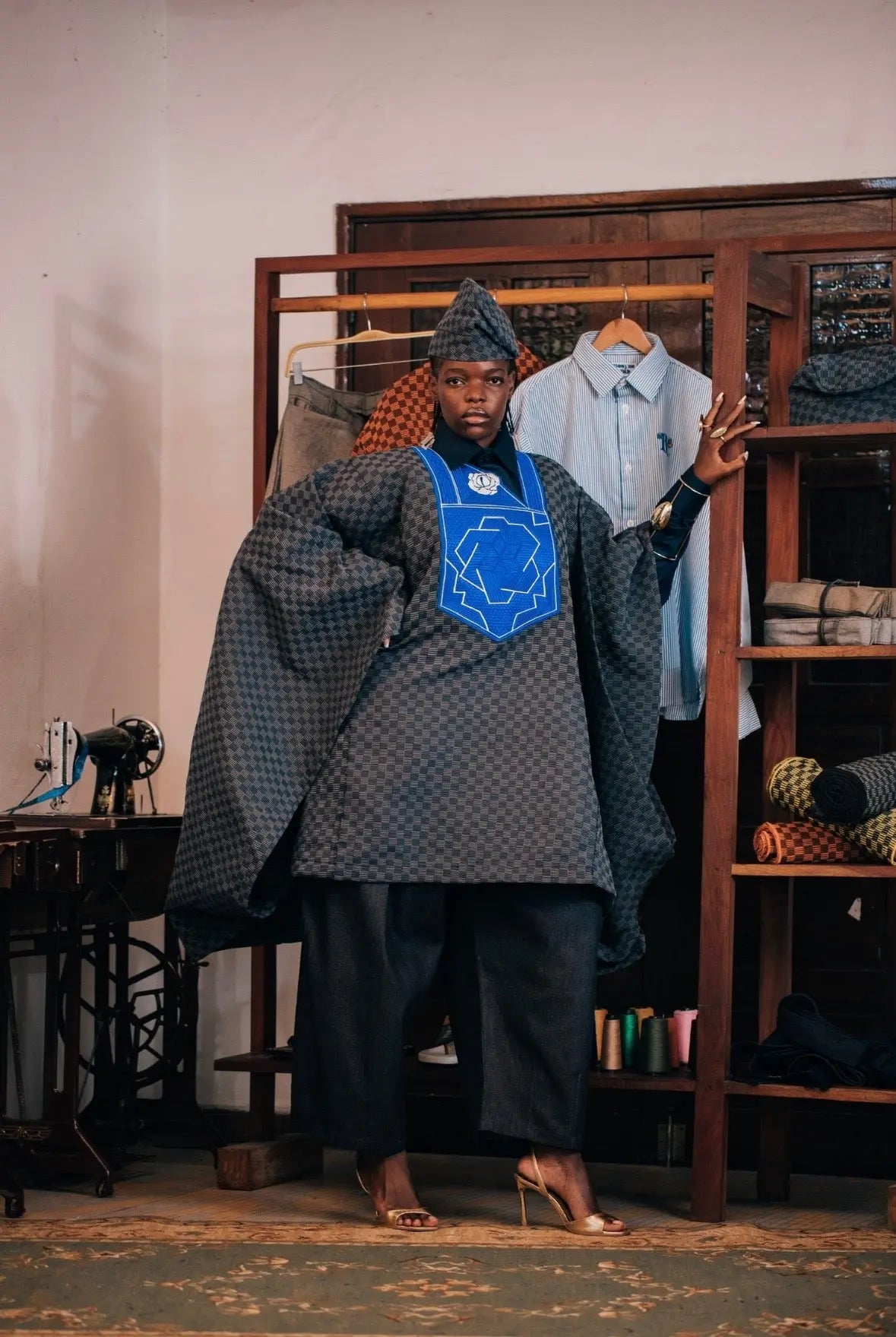 Tunique Agbala Kanvo Damier rosyneclub