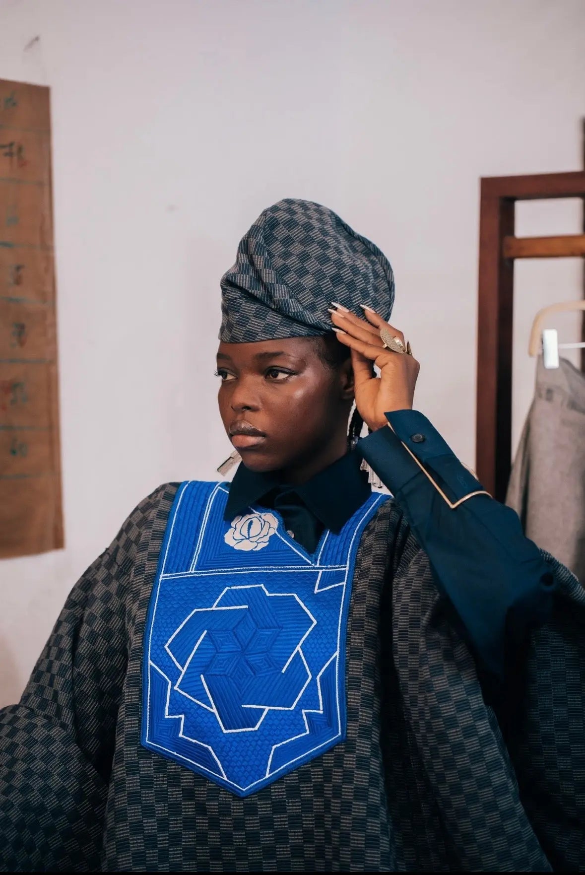 Tunique Agbala Kanvo Damier rosyneclub