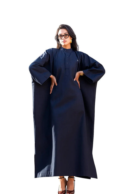 Tunique Oversize Unisexe – Bleu Nuit (Taille Unique) rosyneclub