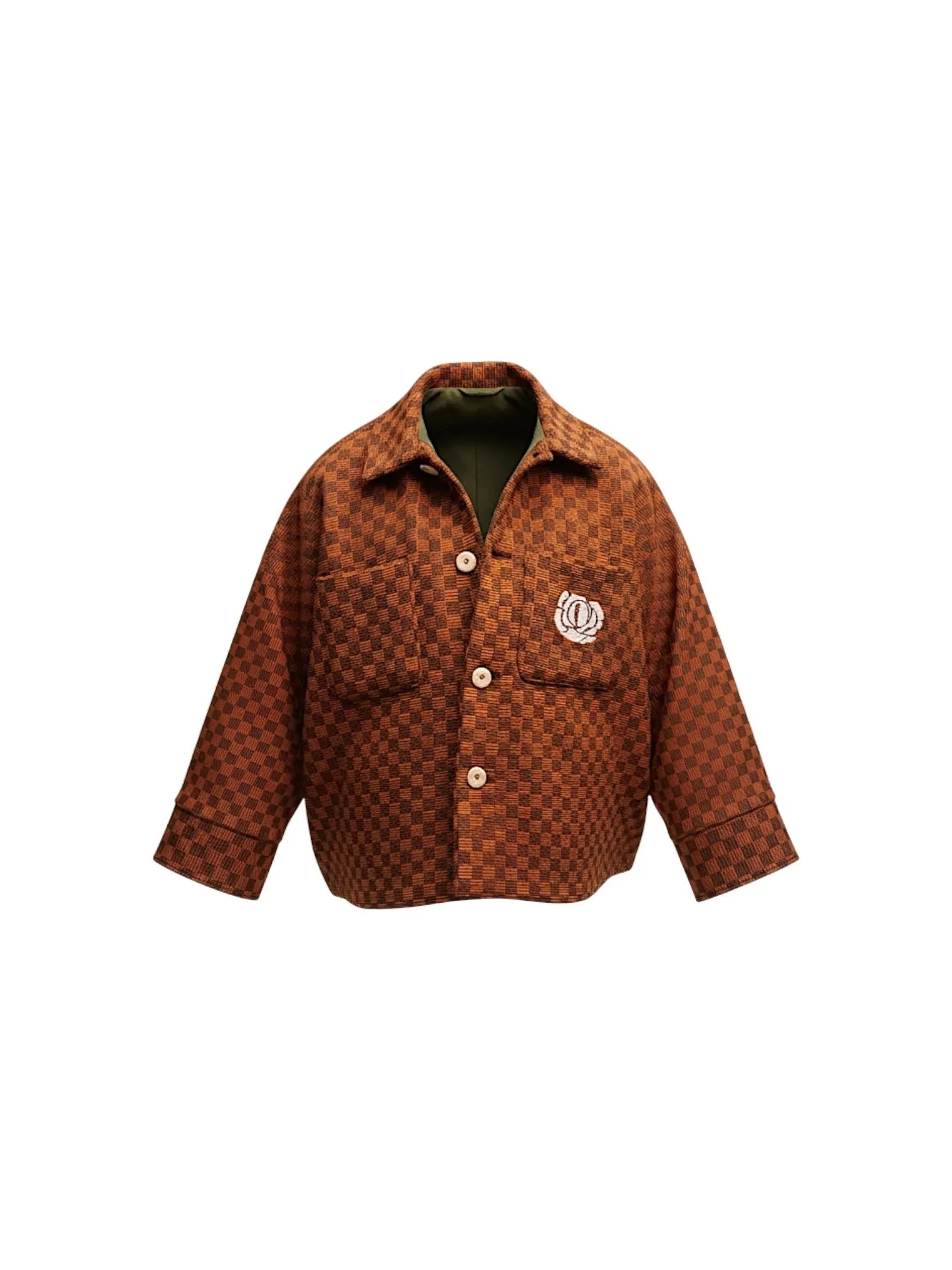 Veste Asian Kanvô Damier Orange rosyneclub