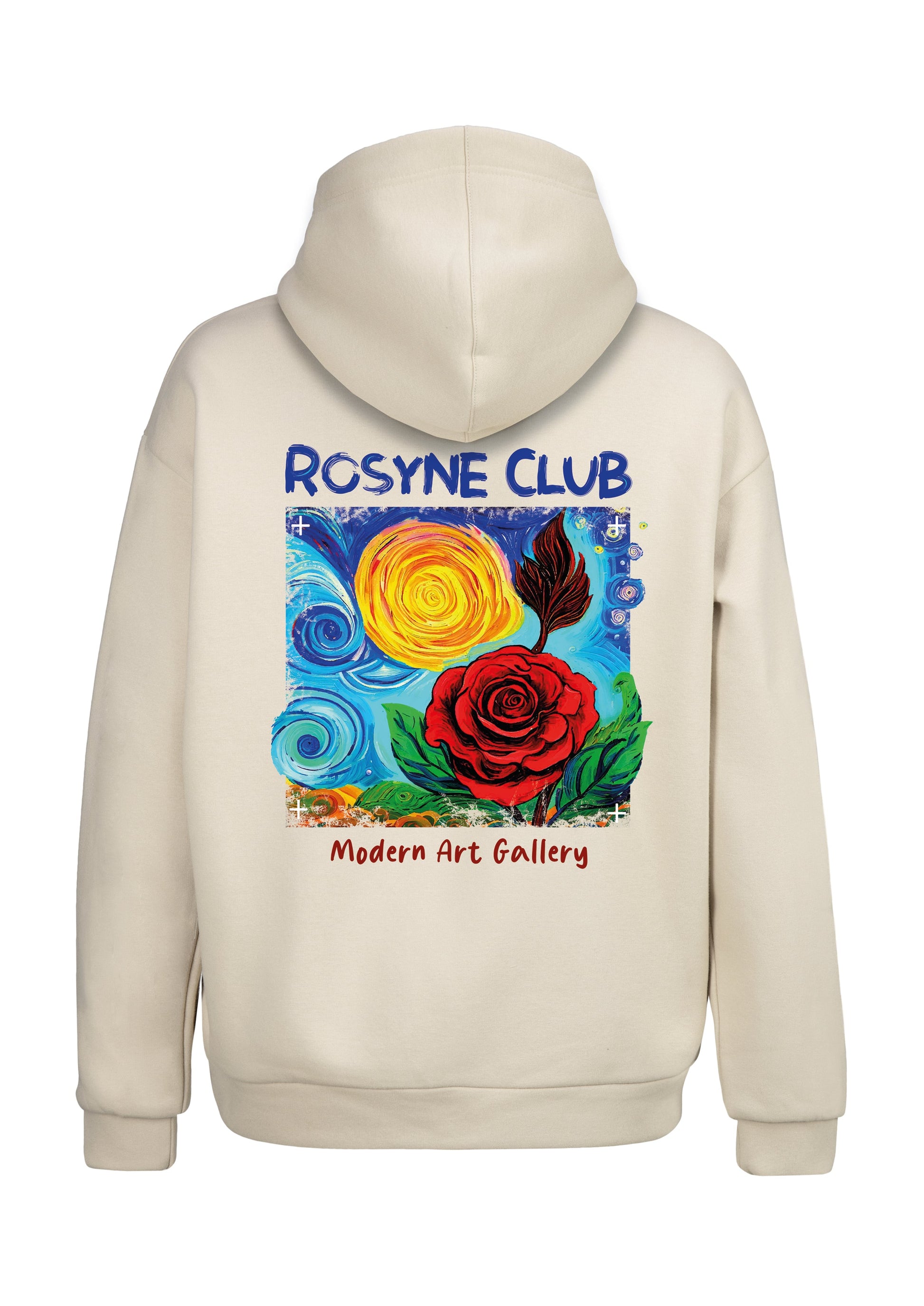 Hoodie Van Gogh Beige - Oversize - Rosyne Club